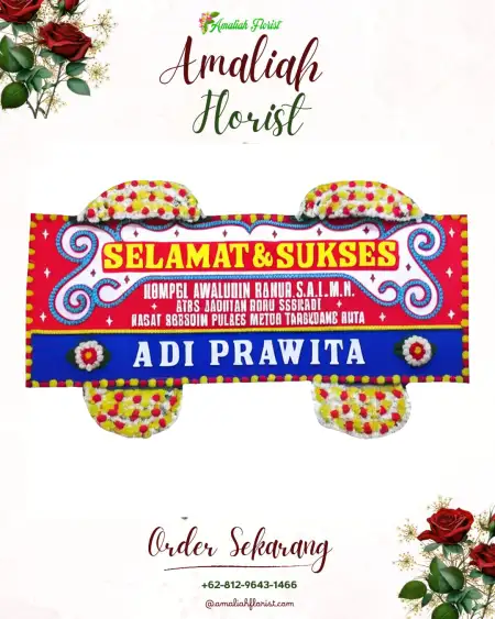 Papan Bunga Ucapan Selamat Gesang
